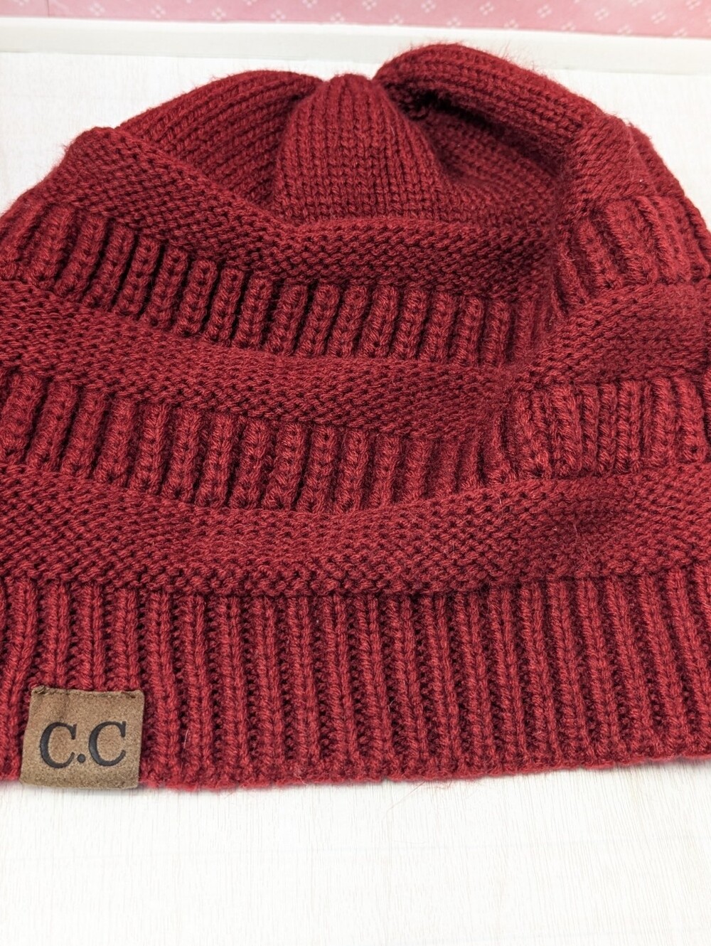 C.C Women Men Unisex Trendy Chunky Soft Ribbed Cable Knit Skull Cap Beanie Hat